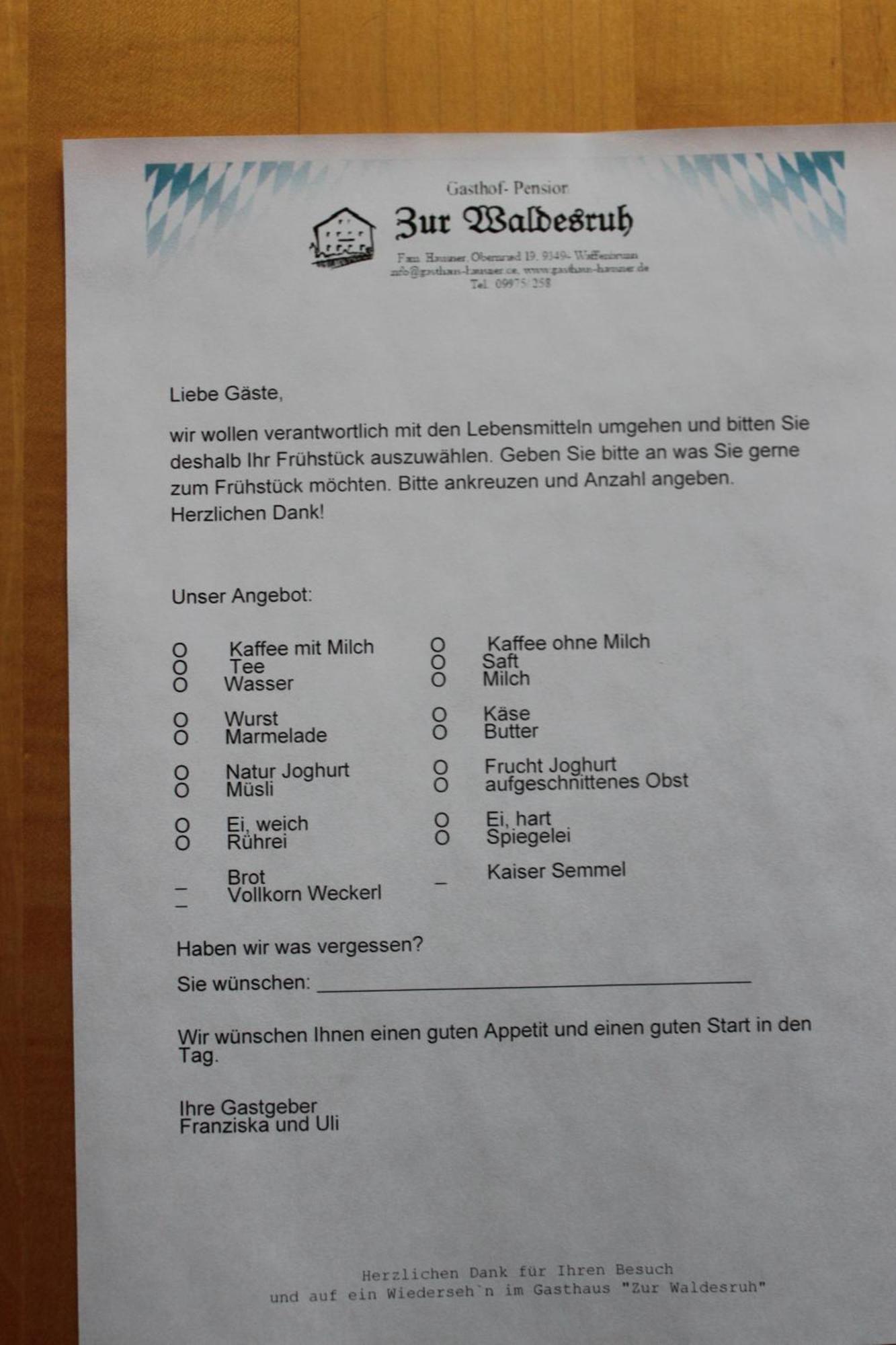 Gasthaus Zur Waldesruh Waffenbrunn Bagian luar foto